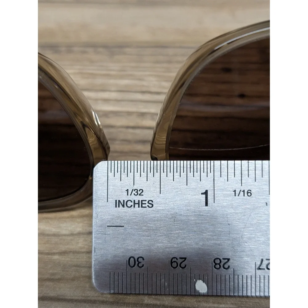 Coach HC8383U CL912 Transparent Green‎ Tan Sunglasses 55-18-145 w Case
